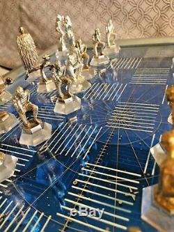Star Trek 25th Anniversary Chess Set -FRANKLIN MINT SILVER