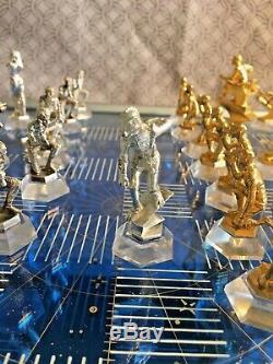 Star Trek 25th Anniversary Chess Set -FRANKLIN MINT SILVER