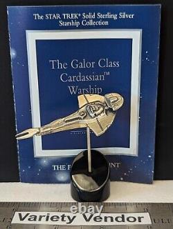 Star Trek Franklin Mint Sterling Silver Starship Galor Class Cardassian Warship