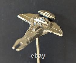 Star Trek Franklin Mint Sterling Silver Starship Galor Class Cardassian Warship