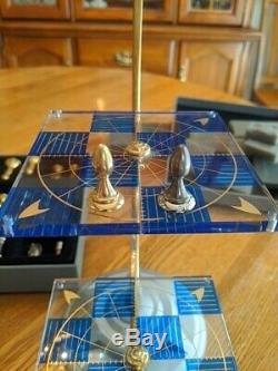 Star Trek Franklin Mint Three Dimensional Gold/Silver Chess Set