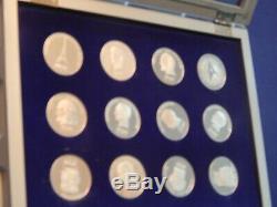 Star Trek Intergalactic Commemorative Silver Coin Collection-franklin Mint