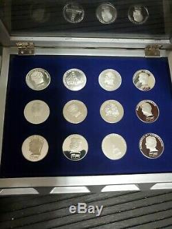 Star Trek Intergalactic Commemorative Silver Coin Set Paramount Pictures 1993
