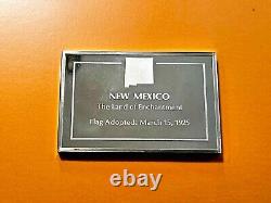 State Of New Mexico Zia Flag Sterling Silver Art Bar