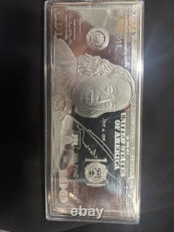State Silver $100 bill. 999 Fine Silver The Federated Mint Ben Franklin one oz
