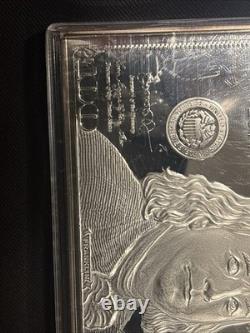 State Silver $100 bill. 999 Fine Silver The Federated Mint Ben Franklin one oz