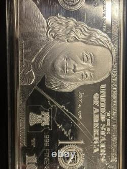 State Silver $100 bill. 999 Fine Silver The Federated Mint Ben Franklin one oz
