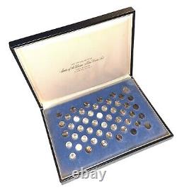 States Of The Union Sterling Silver Mini Coin Set 1969 First Edition 50 Coins