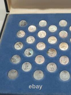 States Of The Union Sterling Silver Mini Coin Set 1969 First Edition 50 Coins