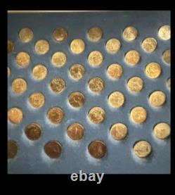 States Of The Union Sterling Silver Mini Coin Set 1969 First Edition 50 Coins