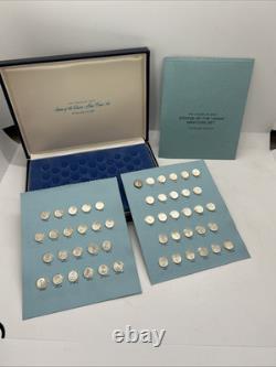 States Of The Union Sterling Silver Mini Coin Set 1969 First Edition 50 Coins