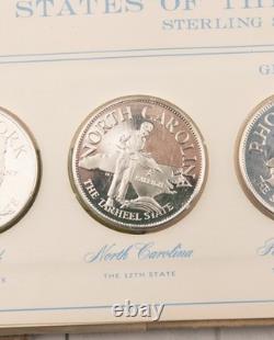 States of the Union Series Group 3 Sterling Silver Proofs Franklin Mint 633b