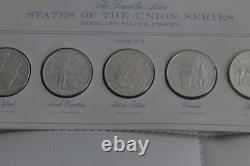 States the Union Series Group 2 Sterling Silver Proofs 5 Coins set Franklin Mint