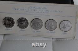 States the Union Series Group 2 Sterling Silver Proofs 5 Coins set Franklin Mint