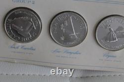 States the Union Series Group 2 Sterling Silver Proofs 5 Coins set Franklin Mint