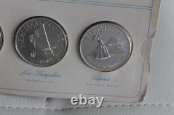 States the Union Series Group 2 Sterling Silver Proofs 5 Coins set Franklin Mint