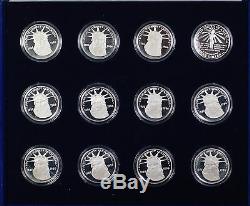 Statue of Liberty Centennial Collection Gasparro Proof Silver Medal Set