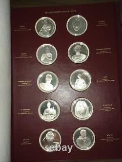 SterlingSilver Medals/Coins The Genius Of Michelangelo Franklin Mint CompleteSet