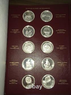 SterlingSilver Medals/Coins The Genius Of Michelangelo Franklin Mint CompleteSet