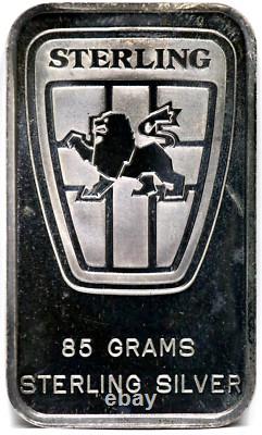 Sterling Auto 825 S Sales Promo- 85 Gram 925 Silver Vintage Art Bar BS352