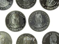 Sterling Silver 8 President Lot 925 268 Grams 8.6 Troy oz Round/Art Bars