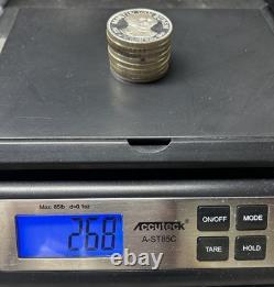Sterling Silver 8 President Lot 925 268 Grams 8.6 Troy oz Round/Art Bars