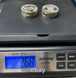 Sterling Silver 8 President Lot 925 268 Grams 8.6 Troy oz Round/Art Bars