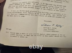 Sterling Silver Bicentennial Visit Medal Liam-Cosgrave of Ireland Franklin Mint