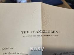 Sterling Silver Bicentennial Visit Medal Liam-Cosgrave of Ireland Franklin Mint