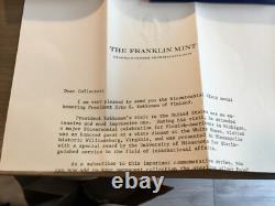 Sterling Silver Bicentennial Visit Medal U. Kekkonen of Finland Franklin Mint 76
