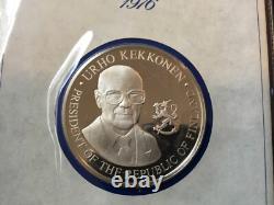 Sterling Silver Bicentennial Visit Medal U. Kekkonen of Finland Franklin Mint 76