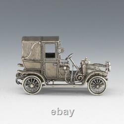 Sterling Silver Car Miniature, 1903 Fiat