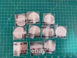 Sterling Silver Franklin Mint Medal Lot of 10 Genius of Michelangelo BBB