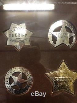 Sterling Silver Franklin Mint Old West Sheriff Badges