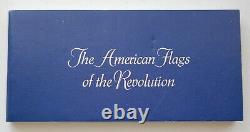 Sterling Silver Franklin Mint The American Flags of the Revolution Set