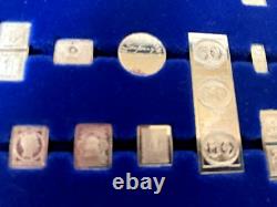Sterling Silver Ingots 100 Greatest Stamps