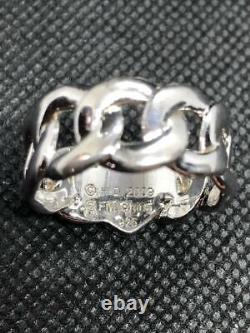 Sterling Silver Men's Harley Ring Chain Link Ring Franklin Mint