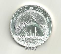 Sterling Silver One Ounce Robert Pearly Artic Explorer Limited Edition Coin Rare