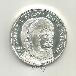 Sterling Silver One Ounce Robert Pearly Artic Explorer Limited Edition Coin Rare