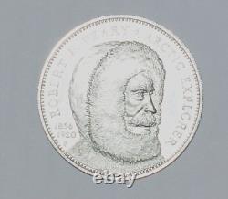 Sterling Silver One Ounce Robert Pearly Artic Explorer Limited Edition Coin Rare