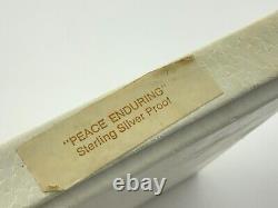 Sterling Silver Proof 1974 Peace Enduring Franklin Mint Holiday Medal EE043