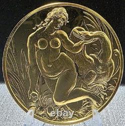 Sterling Silver The Genius Of Leonardo DaVinci. 925 66.4 Grams Round/Art Rc682