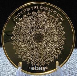 Sterling Silver The Genius Of Leonardo DaVinci. 925 66.4 Grams Round/Art Rc682