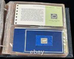 Sterling Silver World's Greatest Stamp Proofs Set of 26 in Album