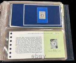 Sterling Silver World's Greatest Stamp Proofs Set of 26 in Album