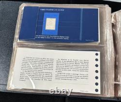 Sterling Silver World's Greatest Stamp Proofs Set of 26 in Album
