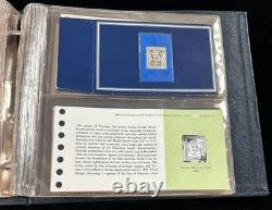 Sterling Silver World's Greatest Stamp Proofs Set of 26 in Album