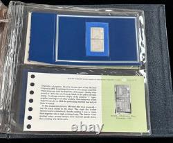 Sterling Silver World's Greatest Stamp Proofs Set of 26 in Album
