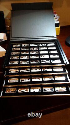 Sterling silver franklin mint Official Air & Space Ingot Collection