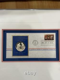 Surrender At Saratoga Sterling Silver Proof Franklin Mint Postmaster Framed